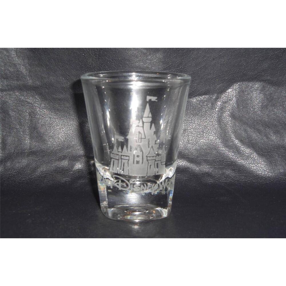 Walt Disney World Castle Oceans Thailand Souvenir Shot Glass Liqueur -081407